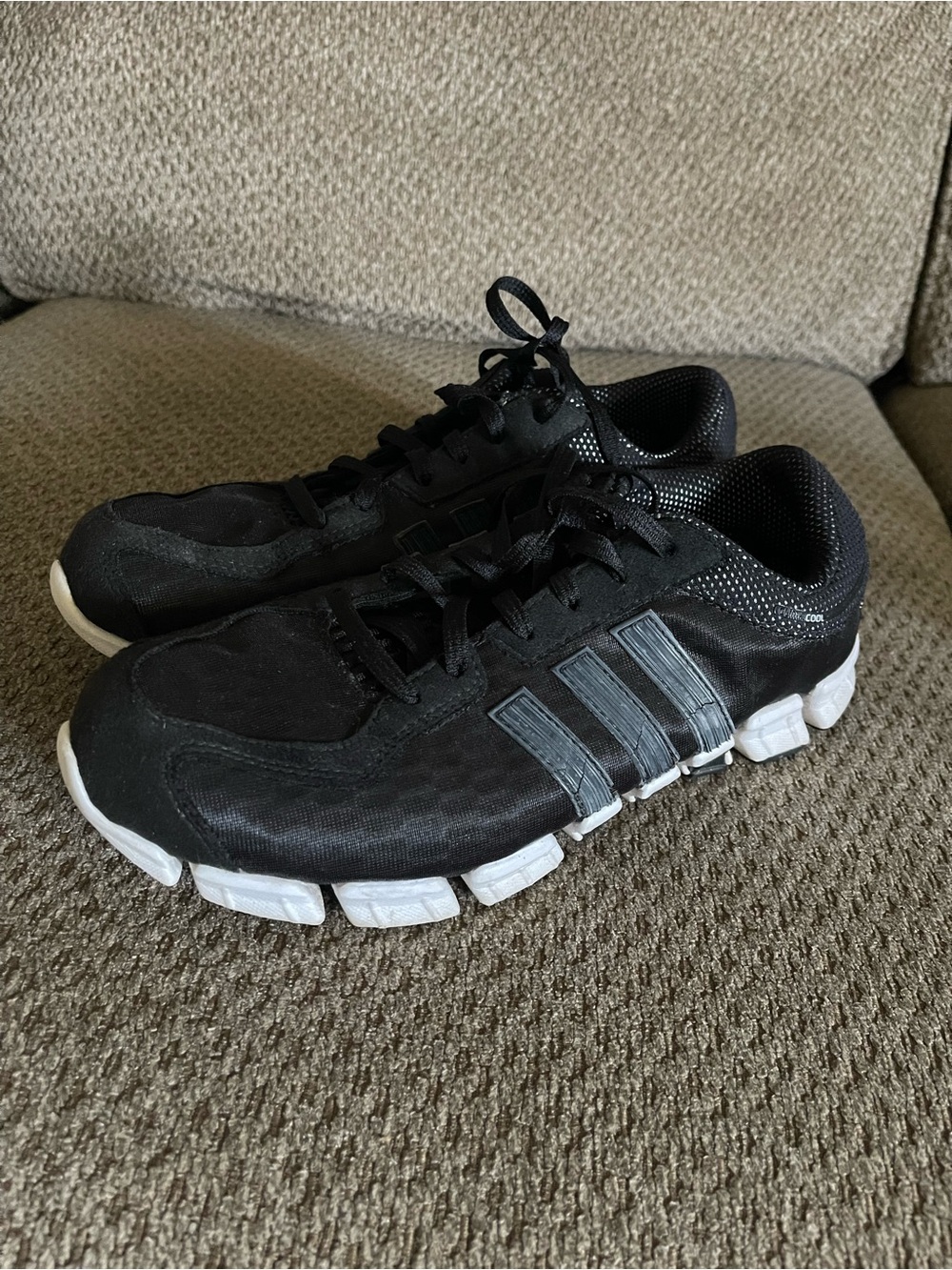 adidas Kids Black and White Athletic Sneakers